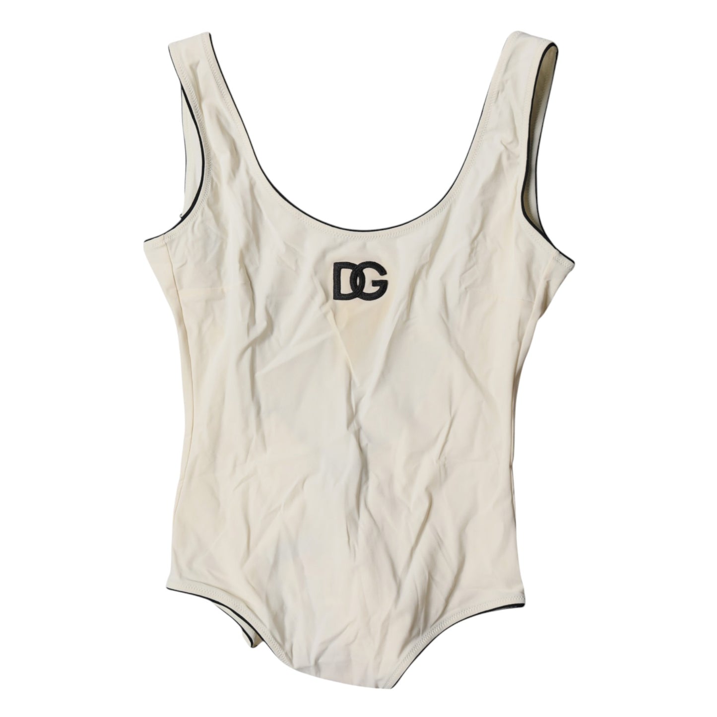 White Black Logo One Piece Beachwear Swimwear