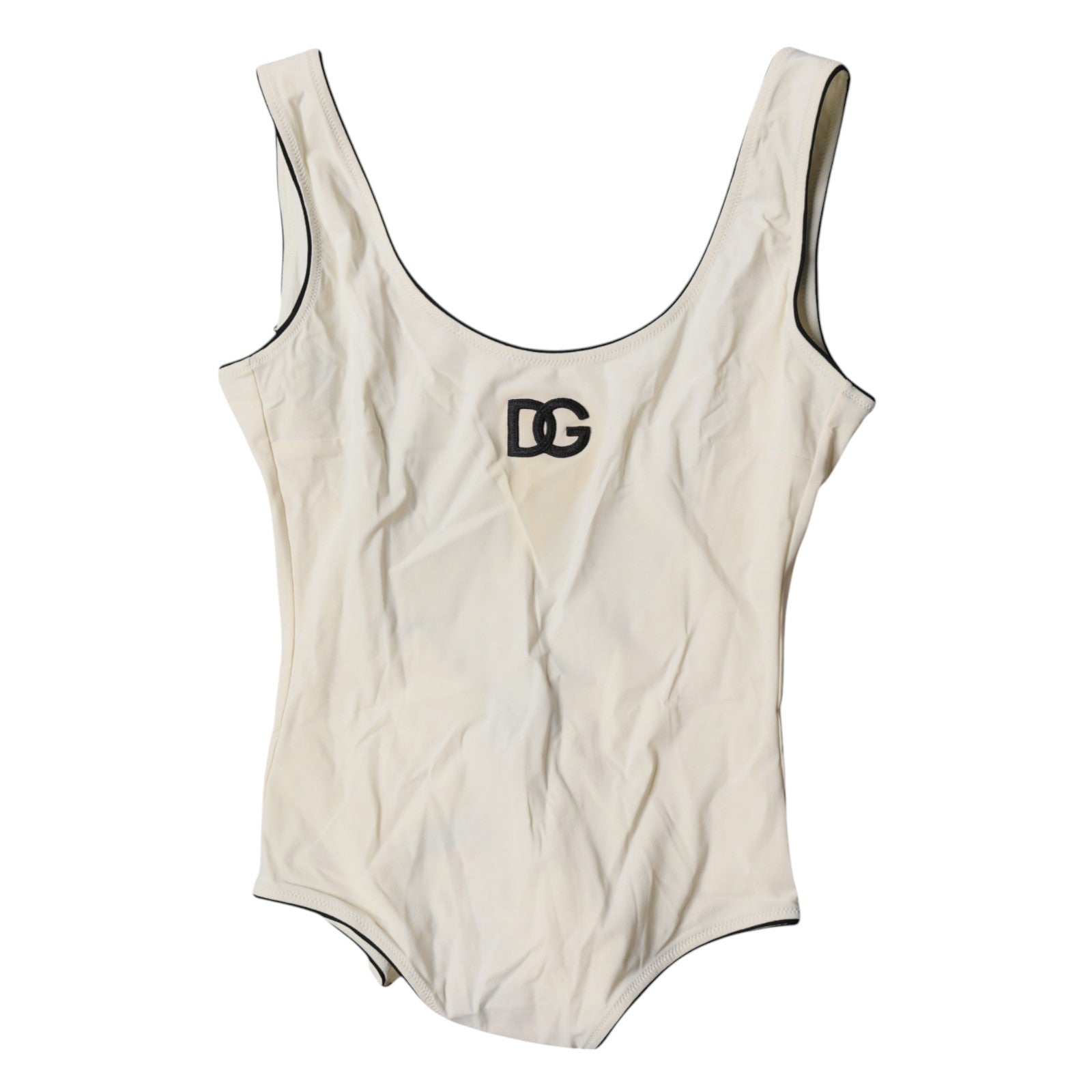 White Black Logo One Piece Beachwear Swimwear