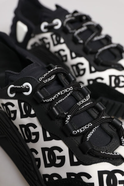 Black Logo Lace Up Low Top NS1 Sneakers Shoes