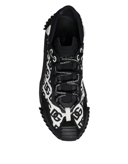 Black Logo Lace Up Low Top NS1 Sneakers Shoes