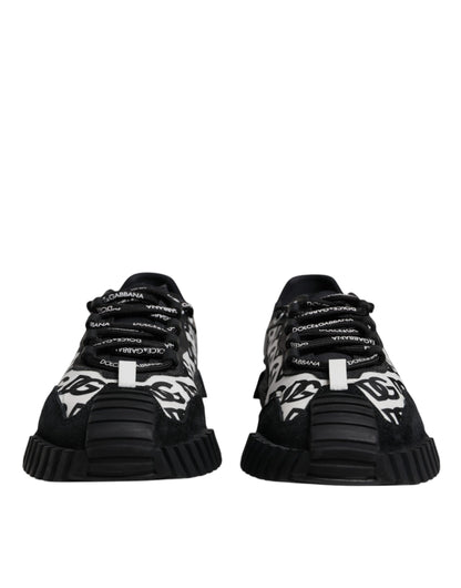 Black Logo Lace Up Low Top NS1 Sneakers Shoes