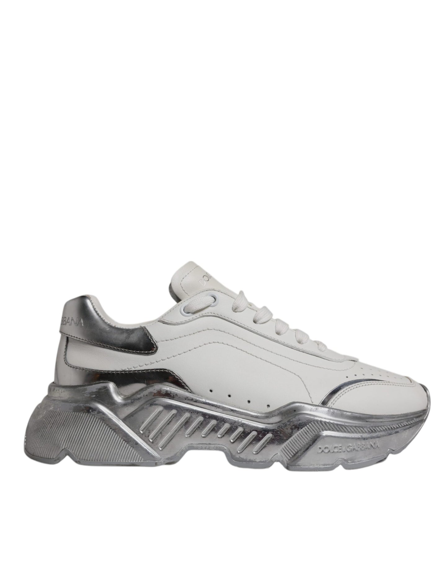 White Silver Daymaster Low Top Sneaker Shoes