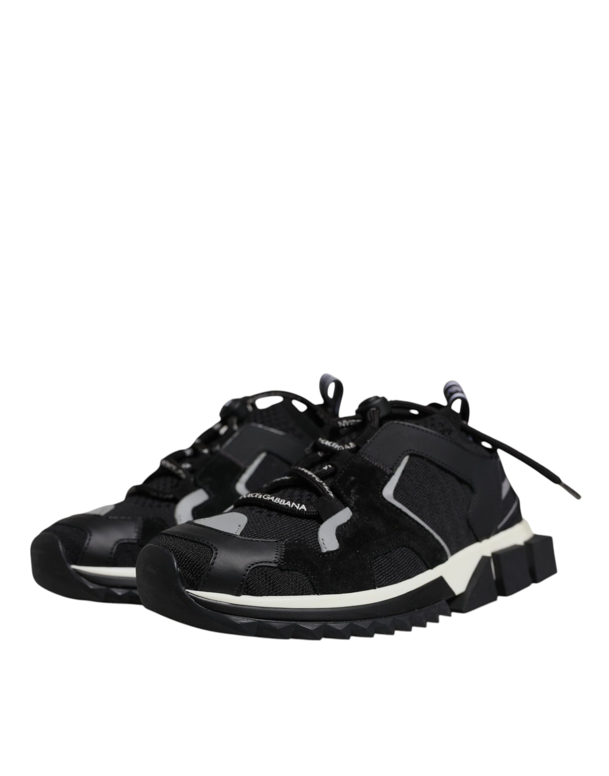 Black Mesh Sorrento Trekking Sneakers Shoes