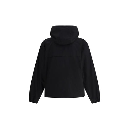 Black Cotton Shell Jacket