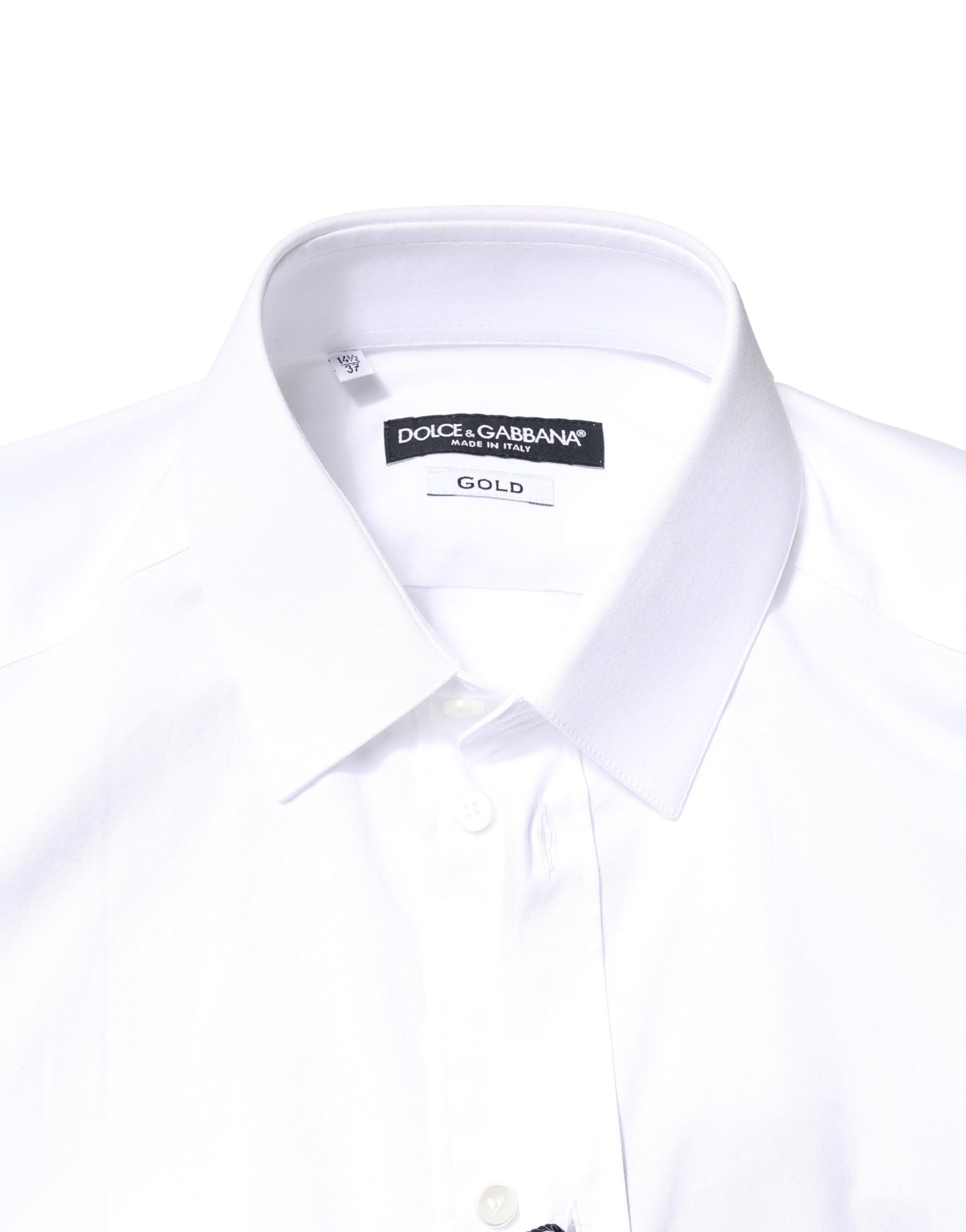 White GOLD Cotton Long Sleeves Dress Shirt