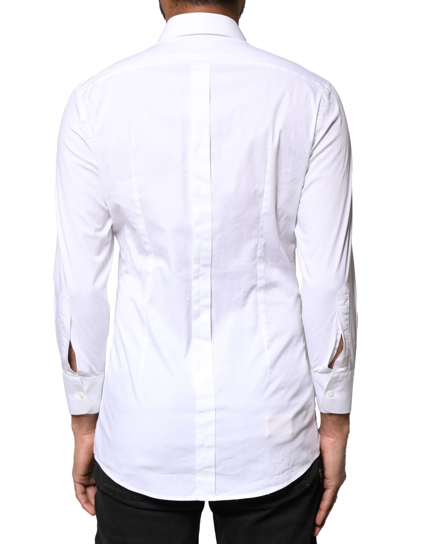 White GOLD Cotton Long Sleeves Men Dress Shirt