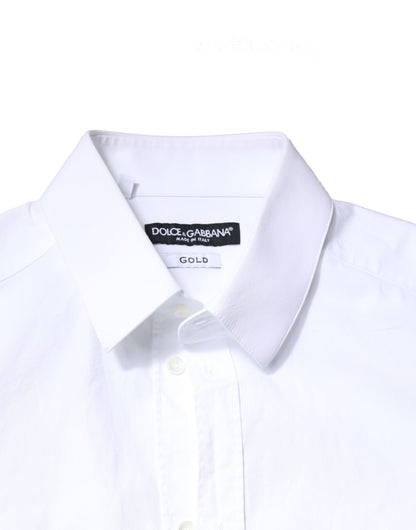White GOLD Cotton Long Sleeves Dress Shirt
