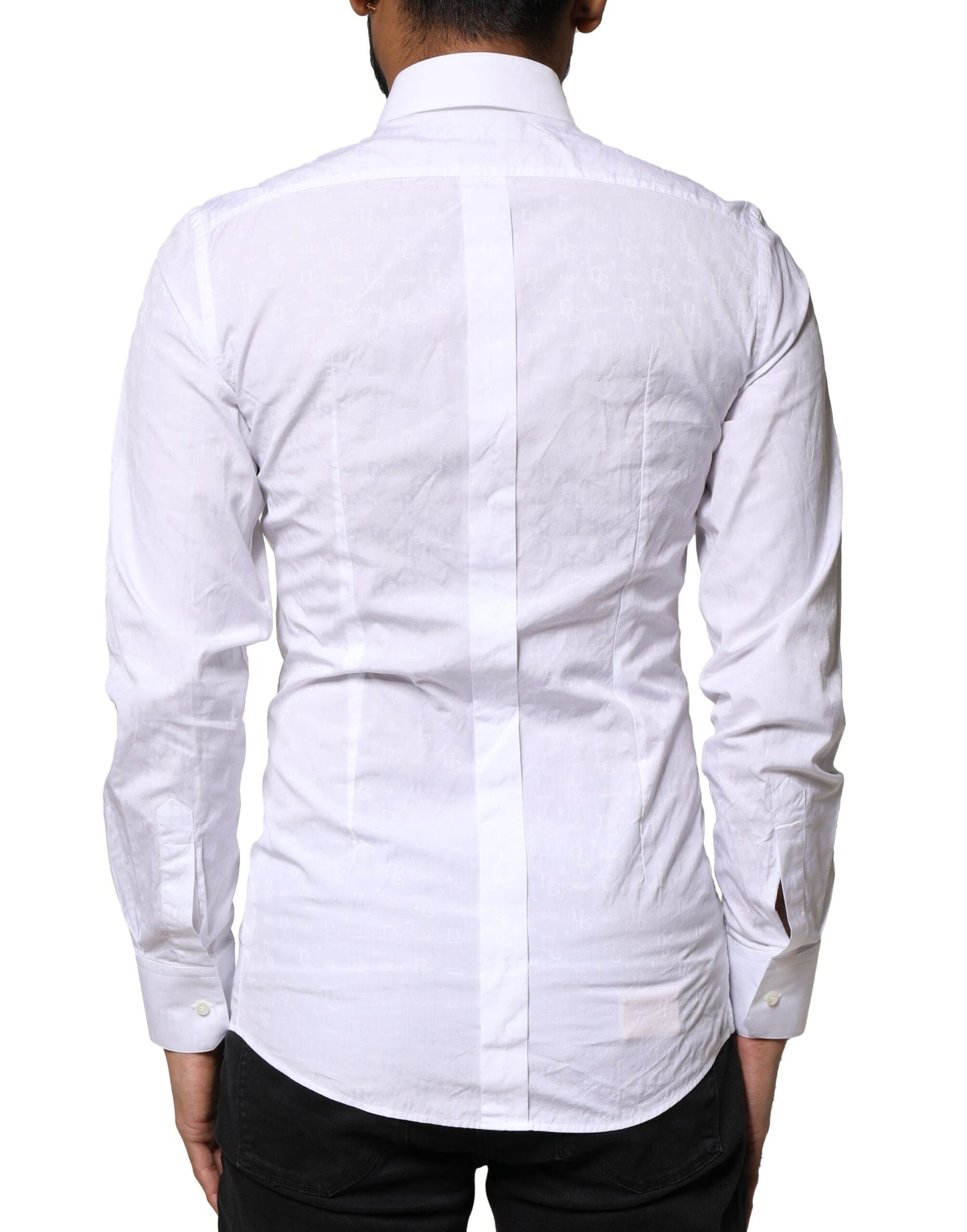White GOLD Cotton Long Sleeves Dress Shirt