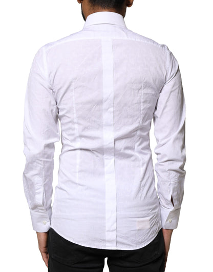 White GOLD Cotton Long Sleeves Dress Shirt