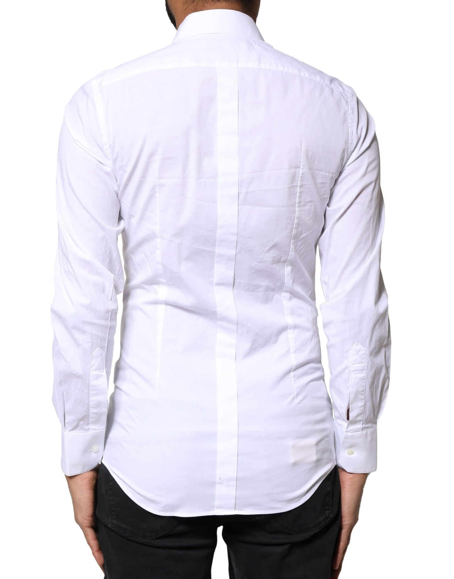 White GOLD Cotton Long Sleeves Dress Shirt