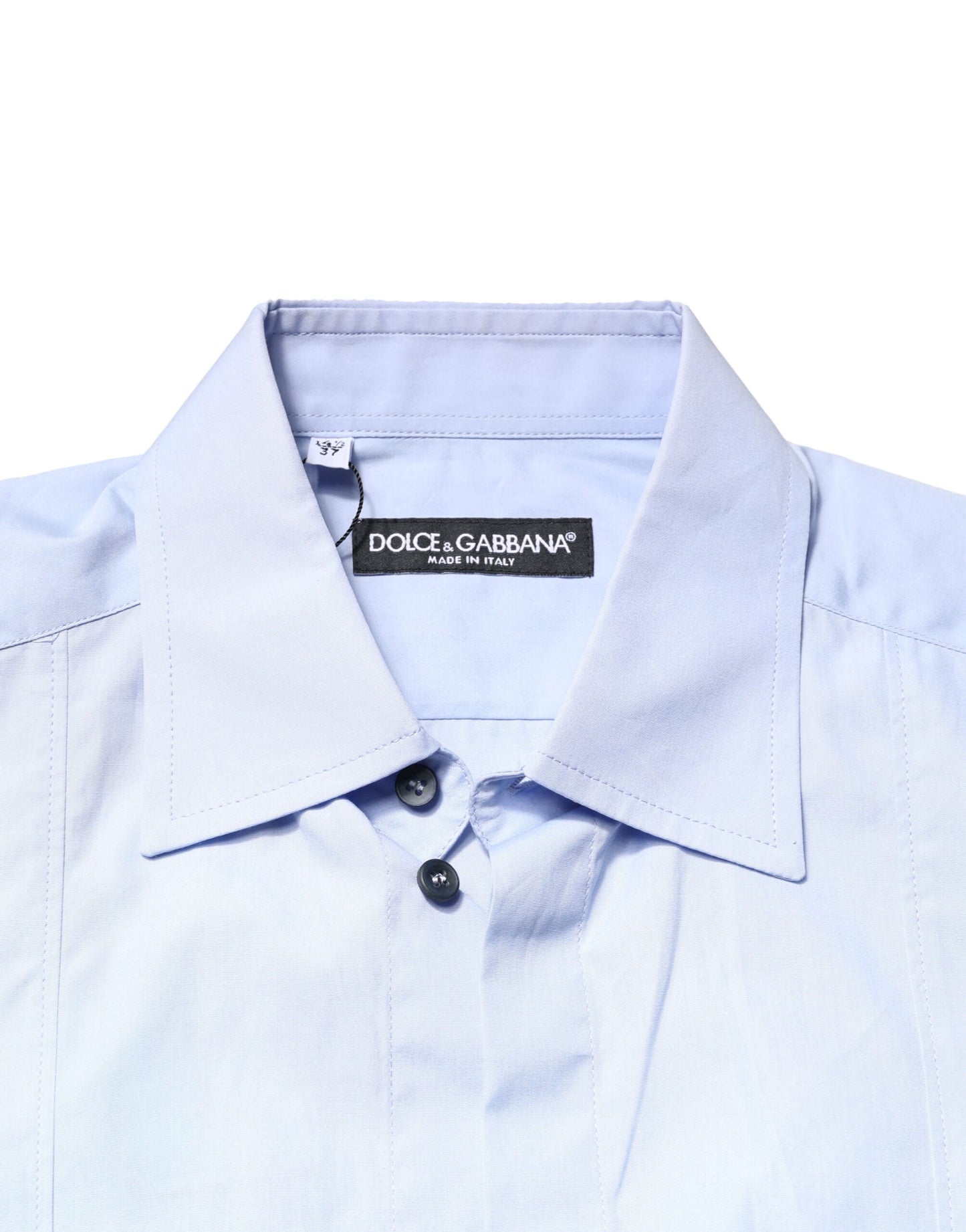 Light Blue Cotton Long Sleeves Dress Shirt