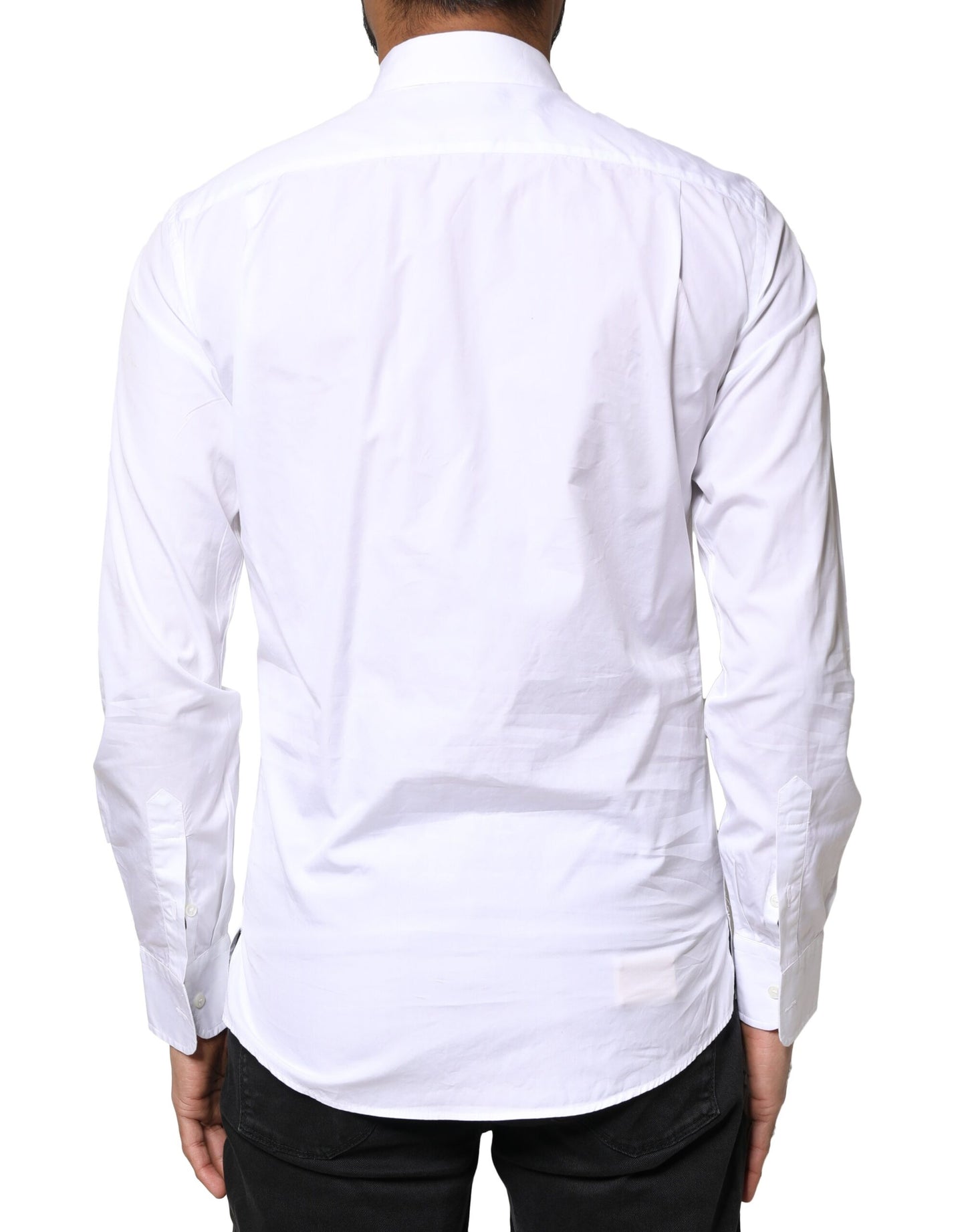 White Cotton Long Sleeves Formal Dress Shirt