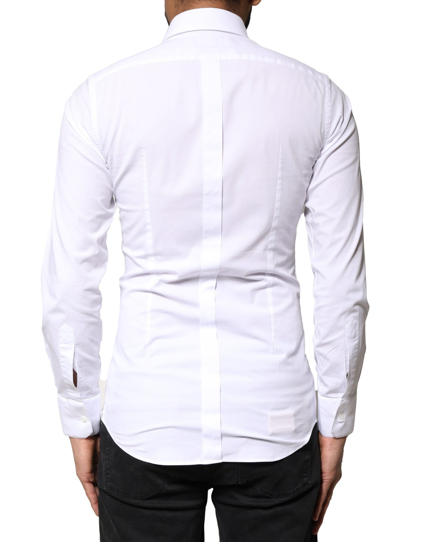White GOLD Cotton Long Sleeves Dress Shirt