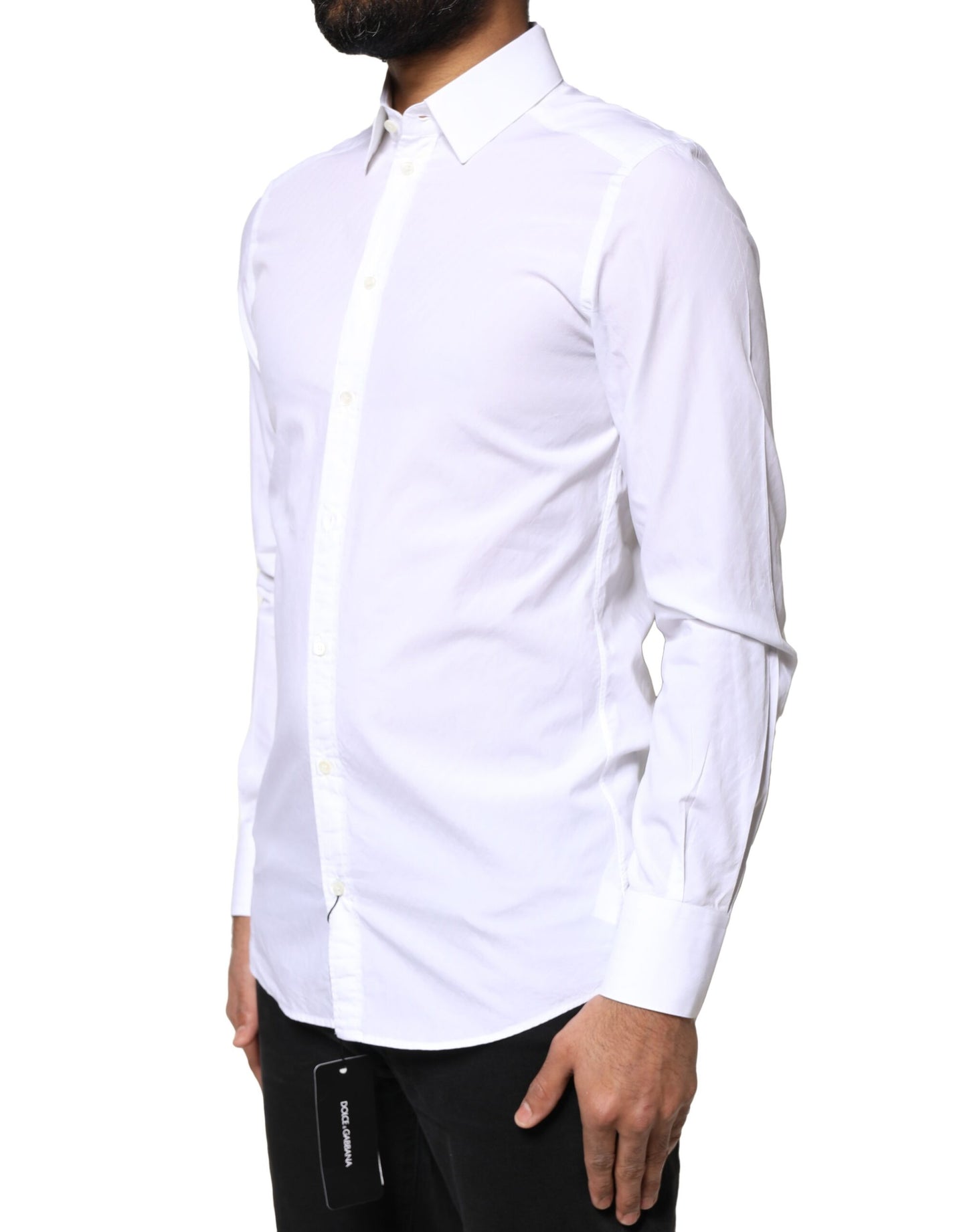 White Cotton MARTINI Formal Men Dress Shirt