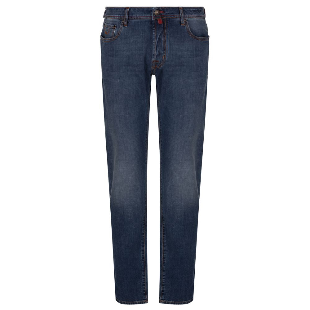 Blue Cotton Jeans Denim