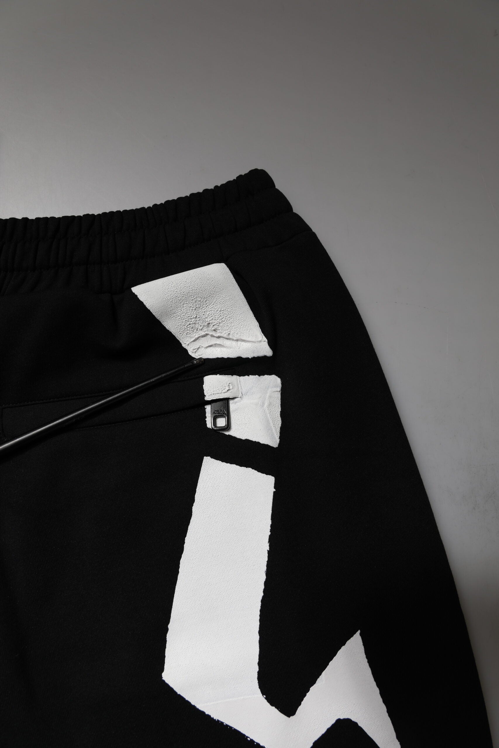 Black Logo Cotton Jogger Sweatpants Pants