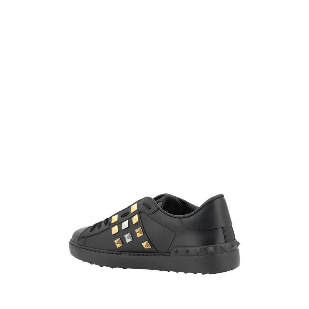 Black Calf Leather Bos Taurus Low Top Sneakers