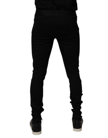 Black Cotton Jogger Men Sweatpants Pants