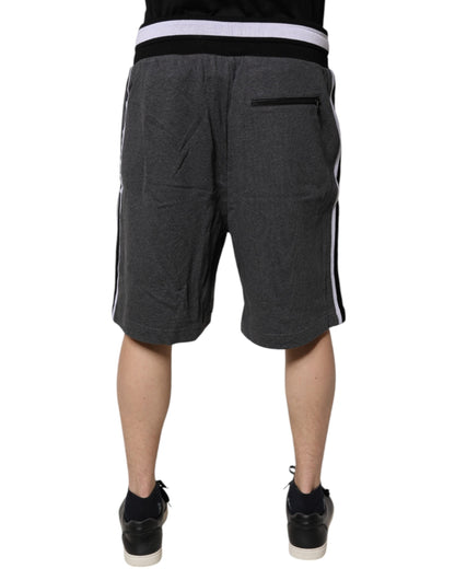 Dark Gray Cotton Bermuda Sweatshorts Shorts