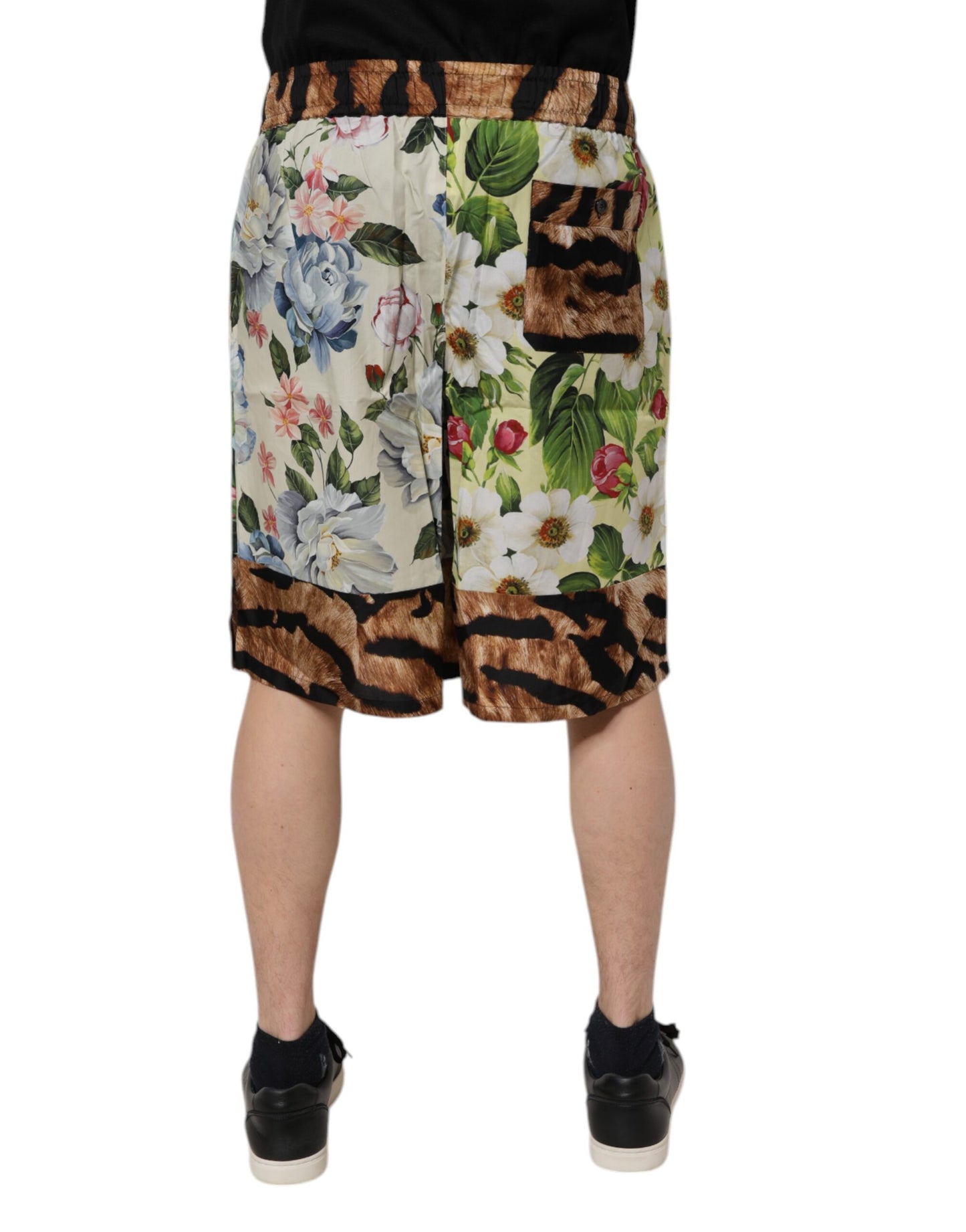 Multicolor Floral Print Men Bermuda Shorts