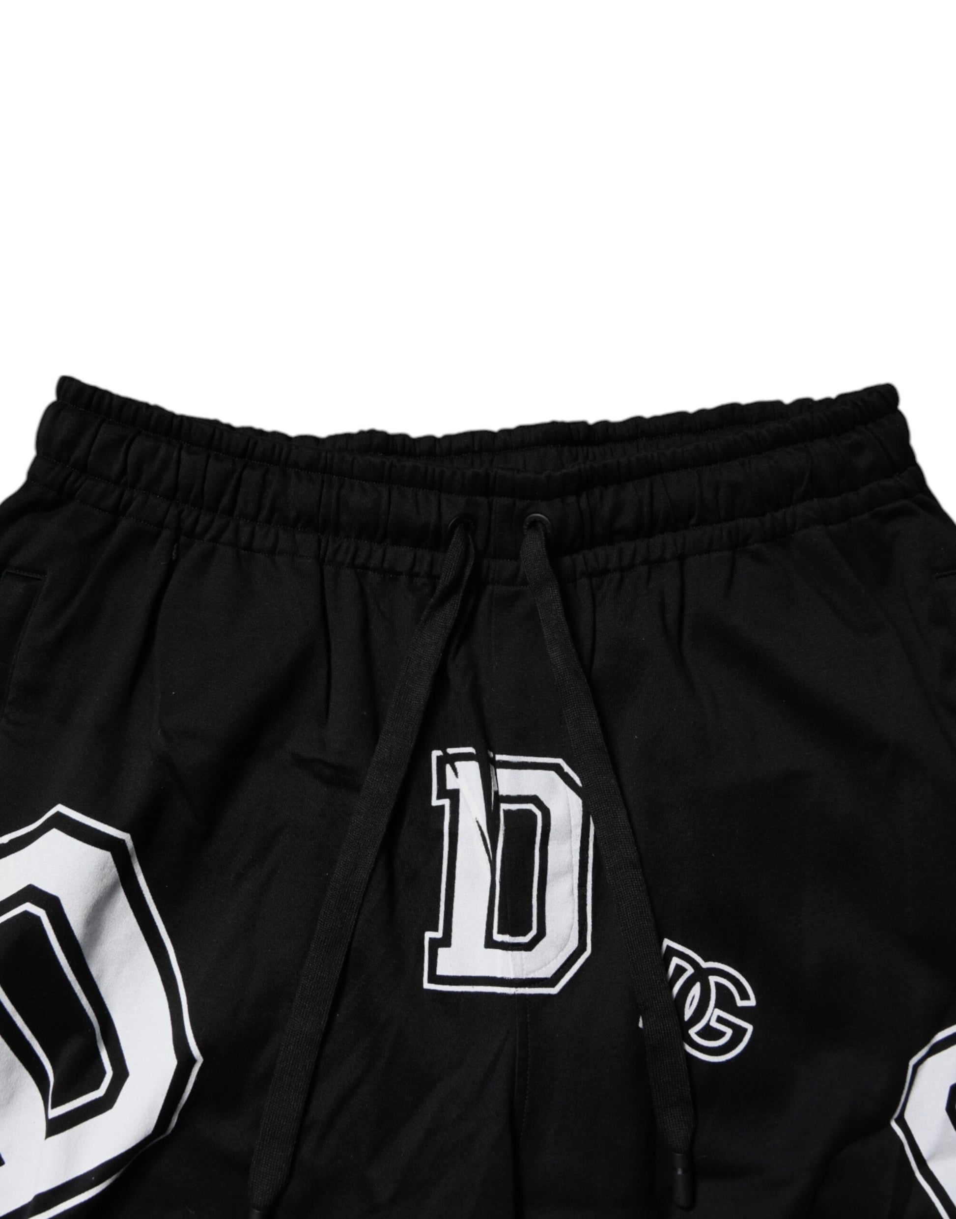 Black Logo Cotton Bermuda Sweatshorts Shorts