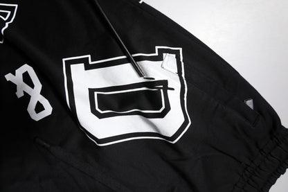 Black Logo Cotton Bermuda Sweatshorts Shorts