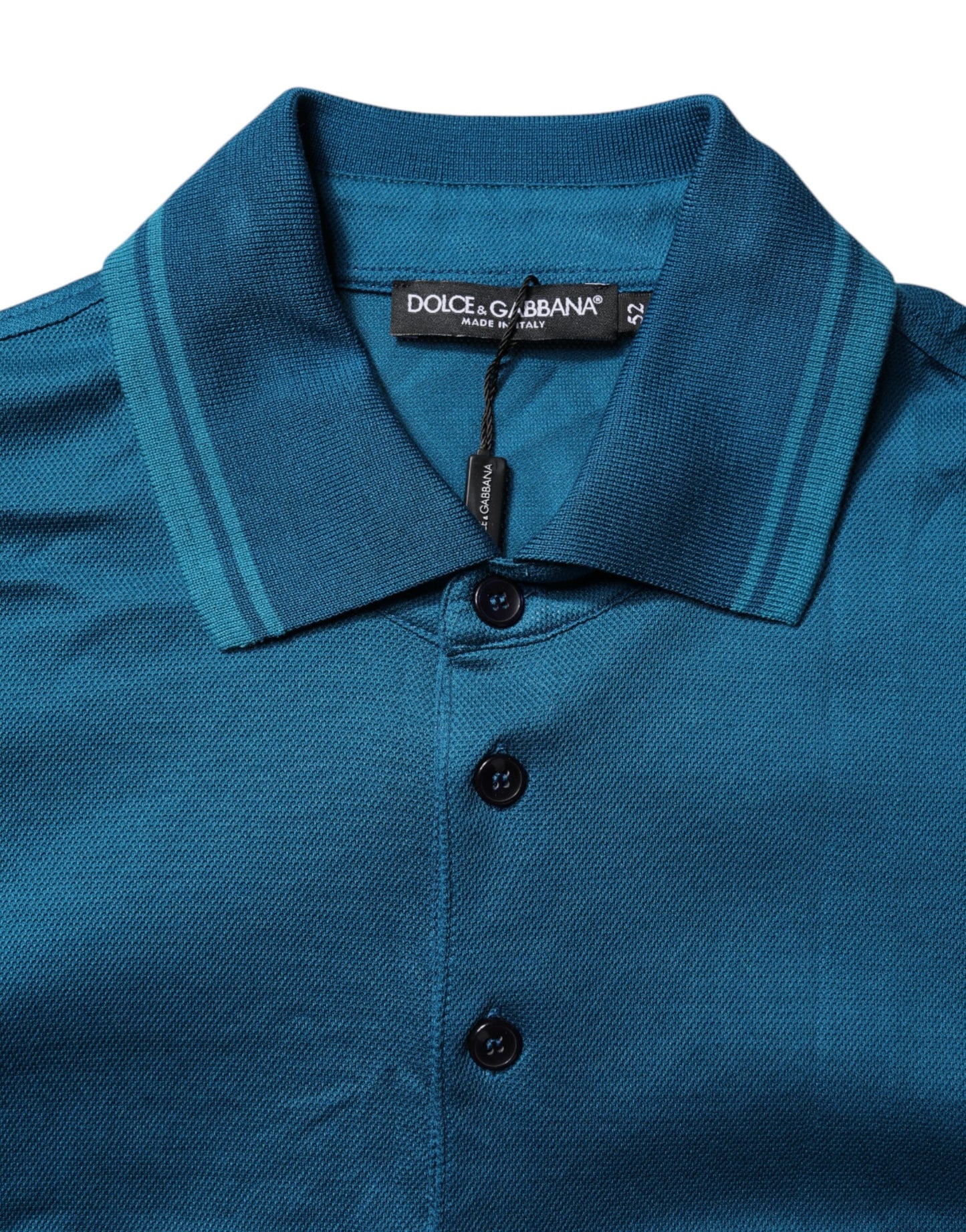 Blue Logo Cotton Men Polo Shirt T-shirt