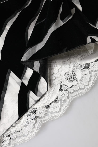 Black White Zebra A-line Sheath Mini Dress