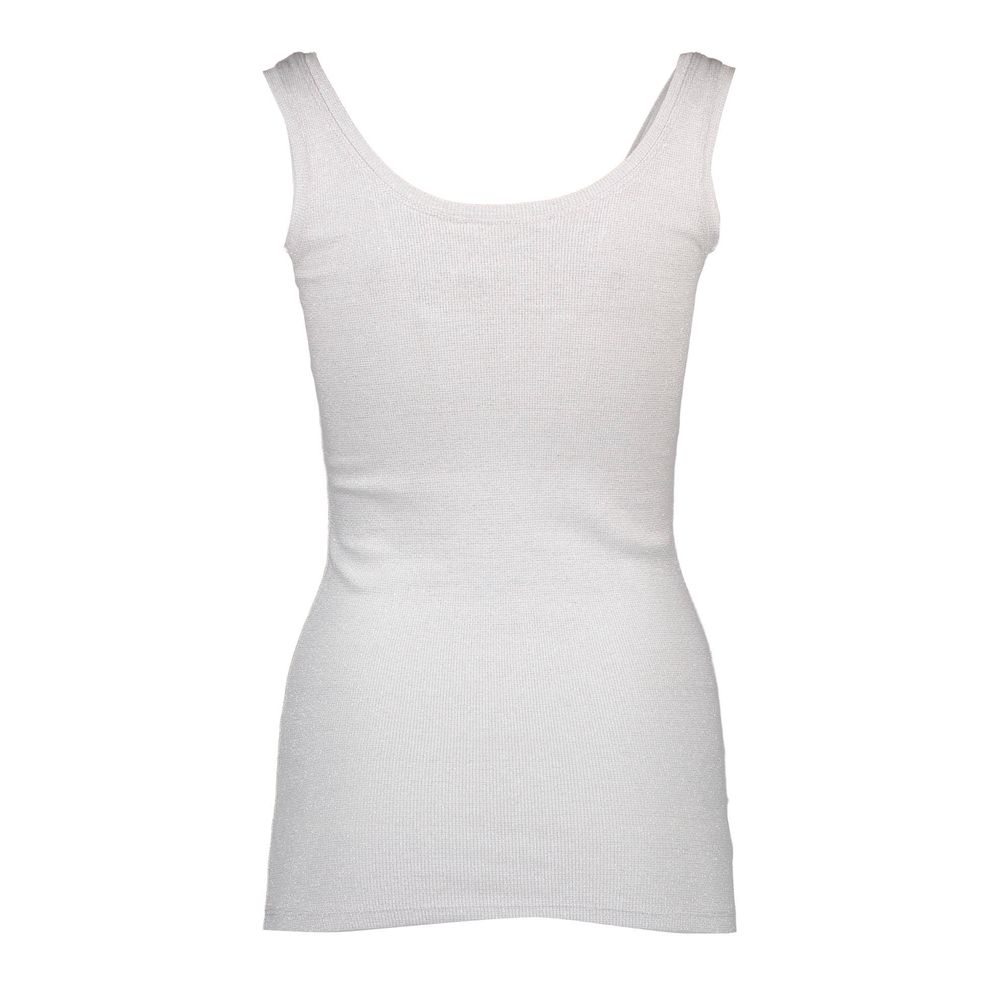 White Cotton Women's Tank Top