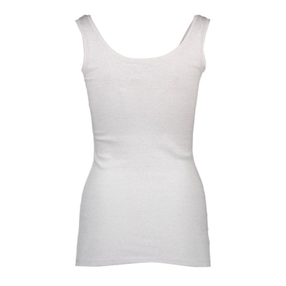 White Cotton Women's Tank Top