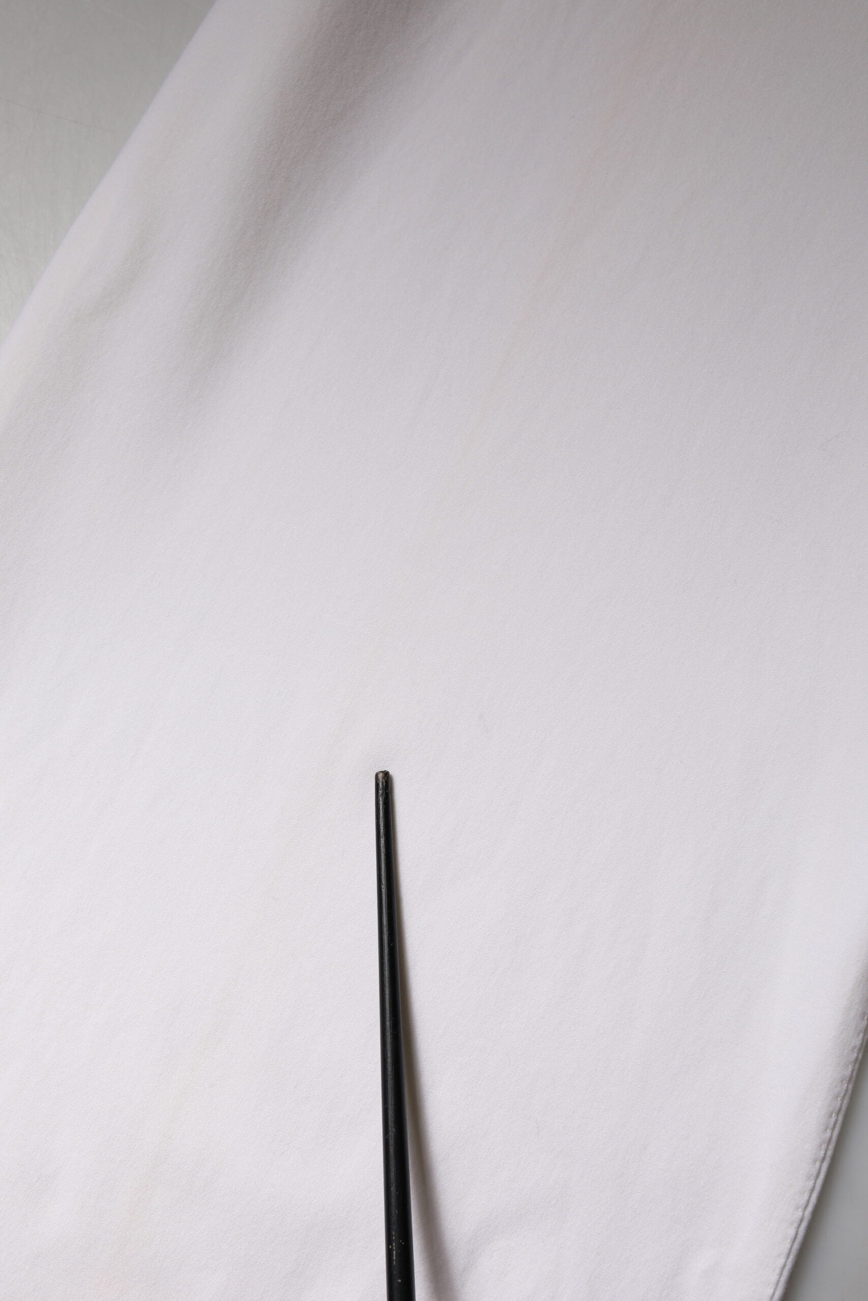 White Wool Mid Waist Wide Leg Pants