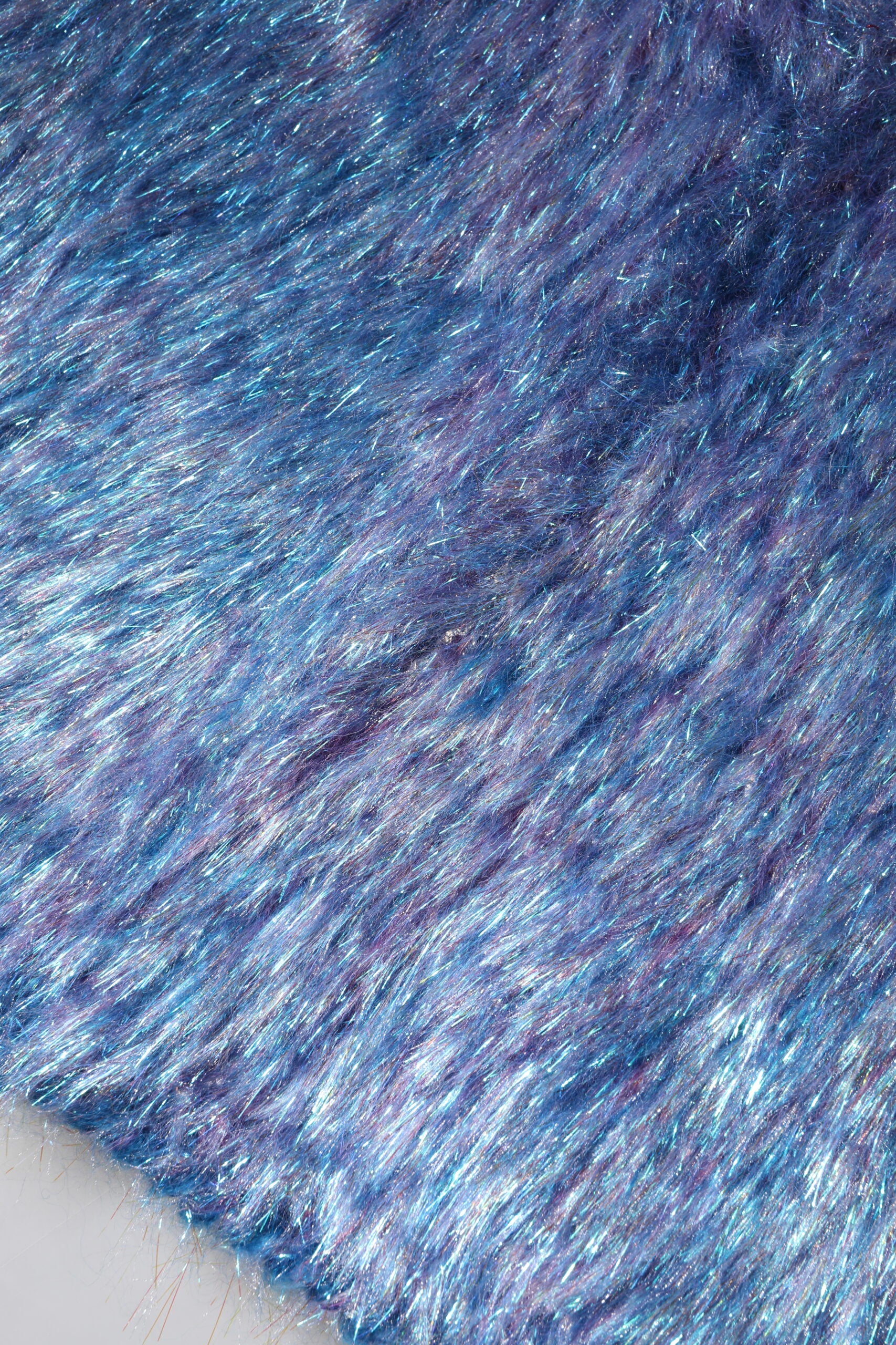 Multicolor Plush Fabric High Waist Mini Skirt