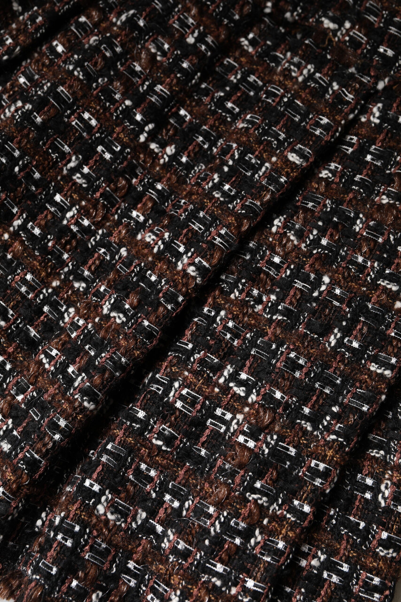 Multicolor High Waist Tartan Tweed Mini Skirt