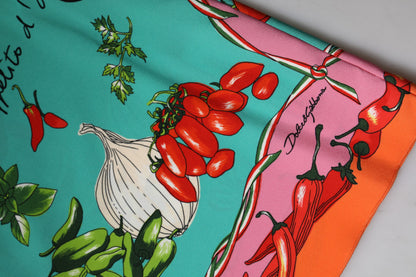 Multicolor Floral Silk Sleeveless Tank Top