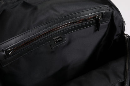 Multicolor Leopard Print DG Logo Plaque Men Backpack Bag