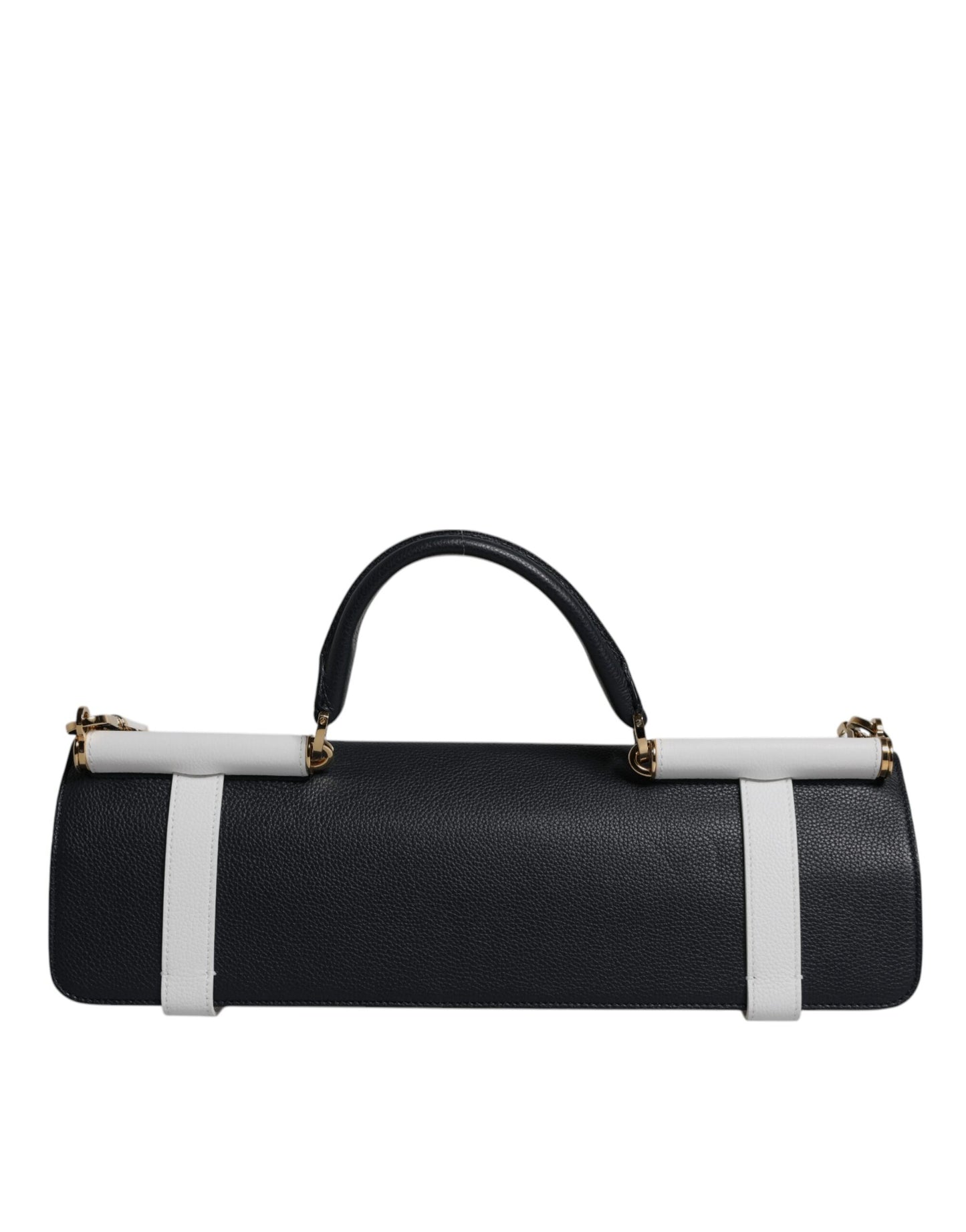 Blue White Calfskin Leather Crossbody Shoulder Bag