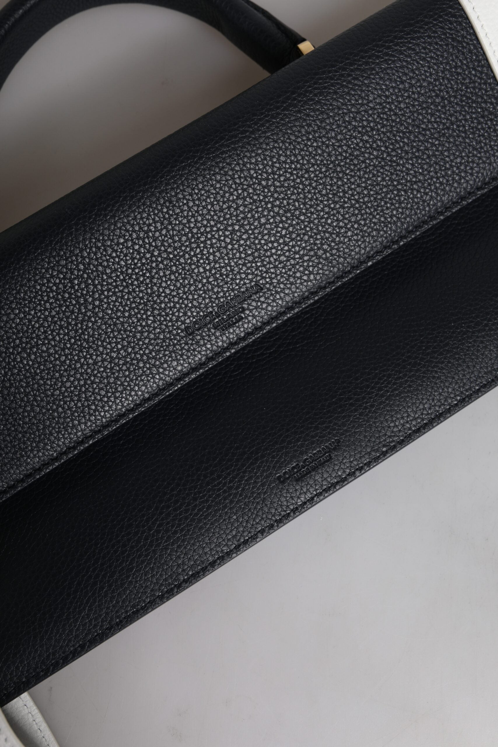 Blue White Calfskin Leather Crossbody Shoulder Bag