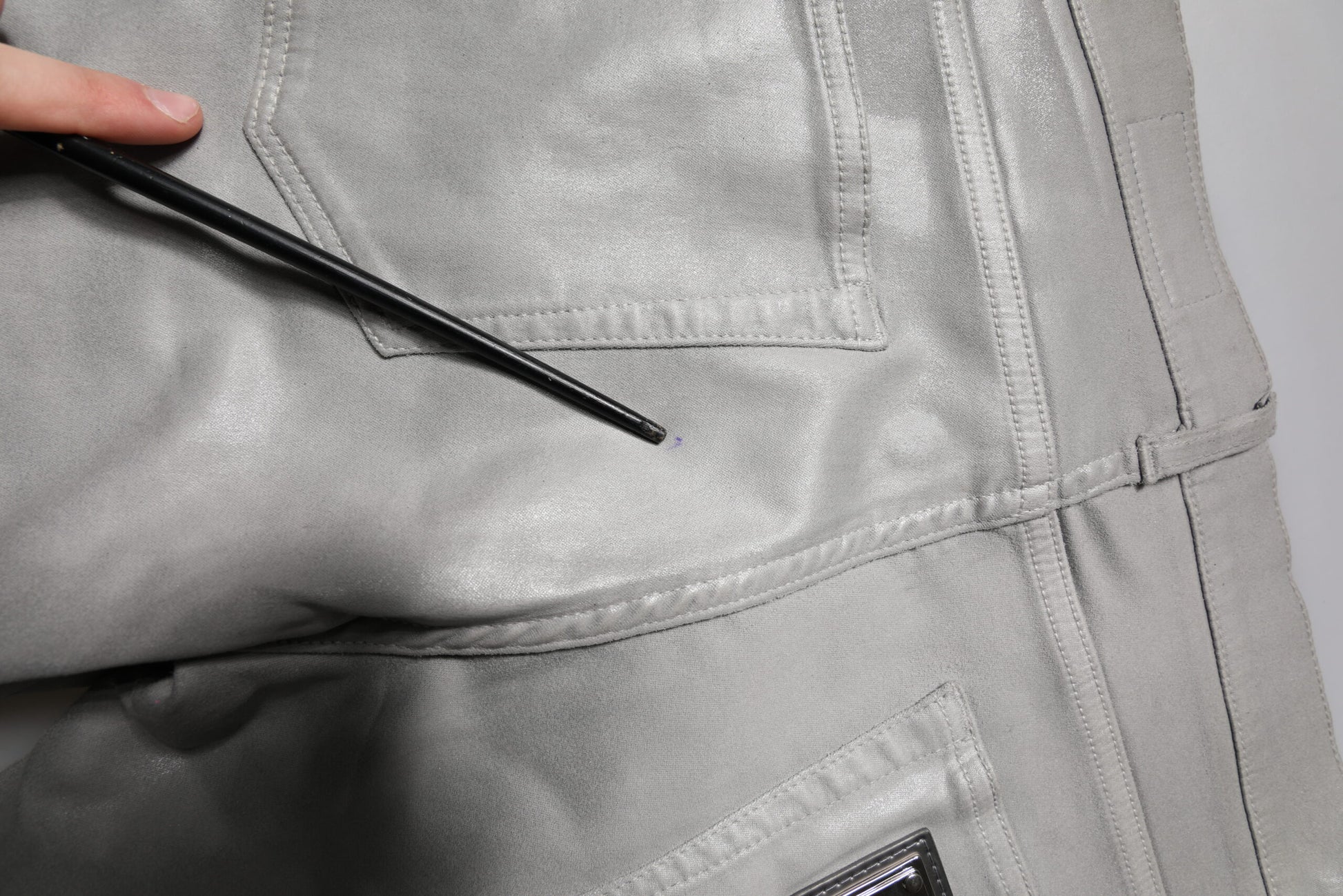 Gray Cotton Stretch Men Slim Fit Denim Jeans