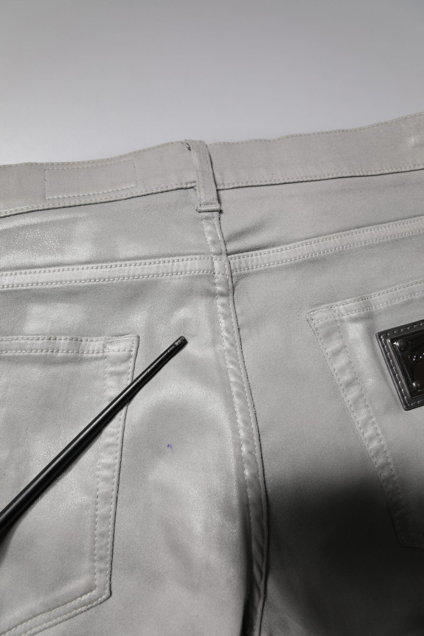 Gray Cotton Stretch Men Slim Fit Denim Jeans