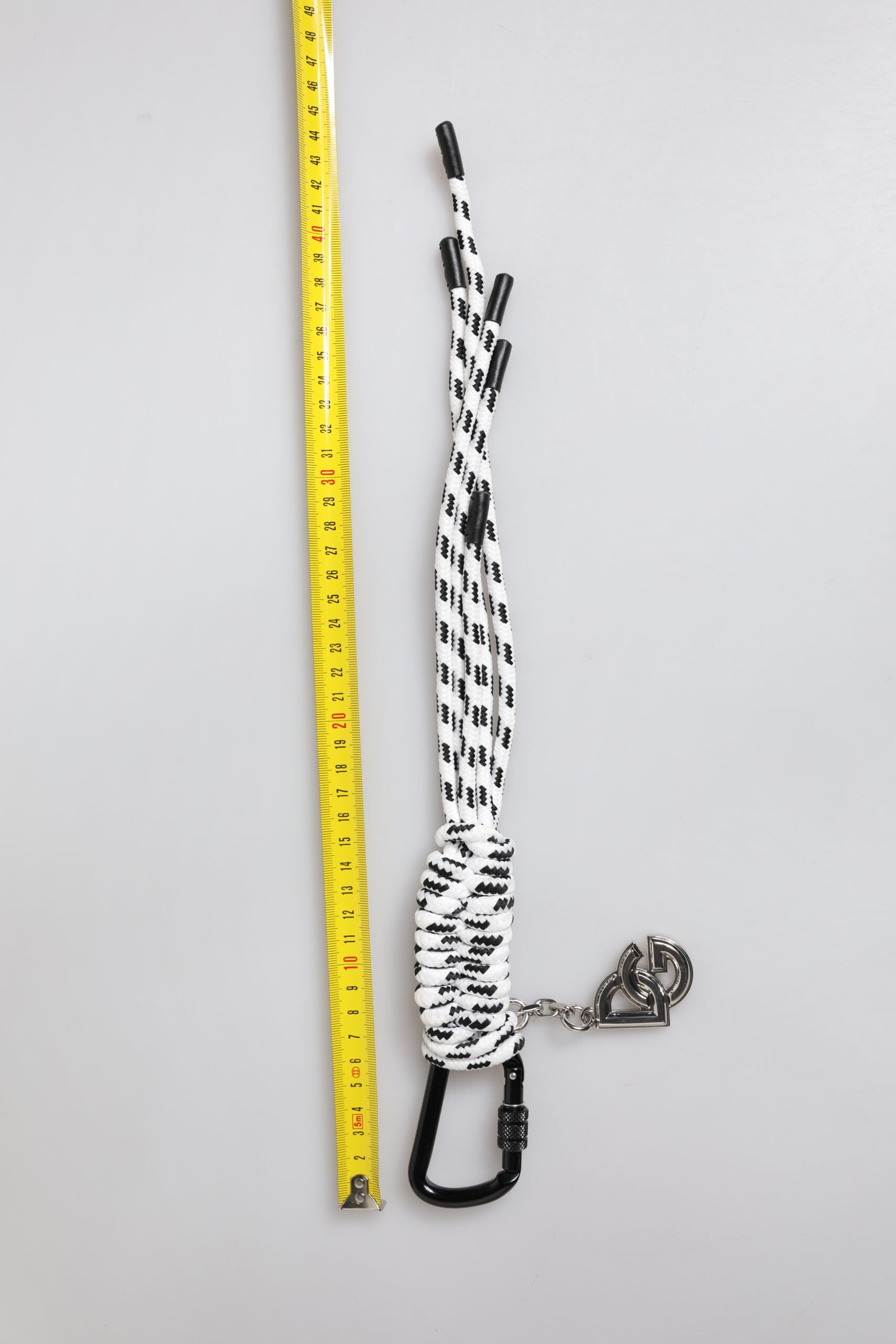 Multicolor Tape String DG Logo Keychain Polyester Keyring