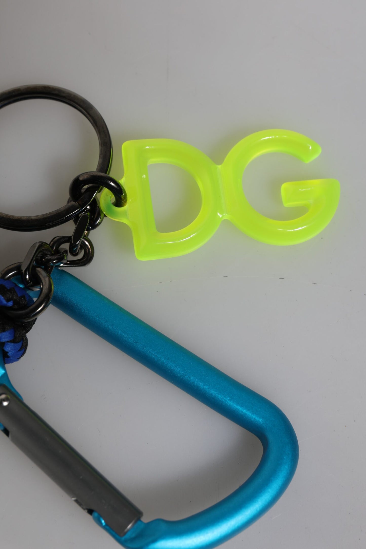 Multicolor Tape String DG Logo Keychain Polyester Keyring