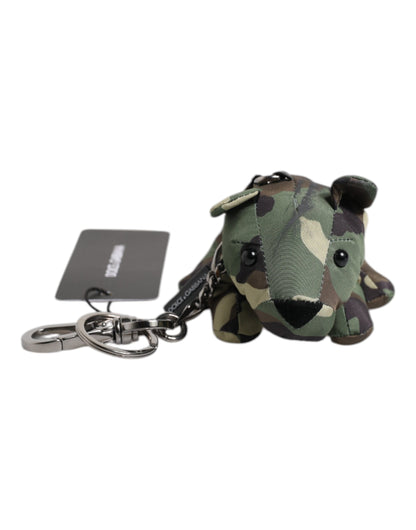 Multicolor Camouflage Animal Silhouette Keychain Keyring