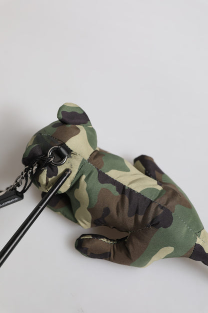 Multicolor Camouflage Animal Silhouette Keychain Keyring