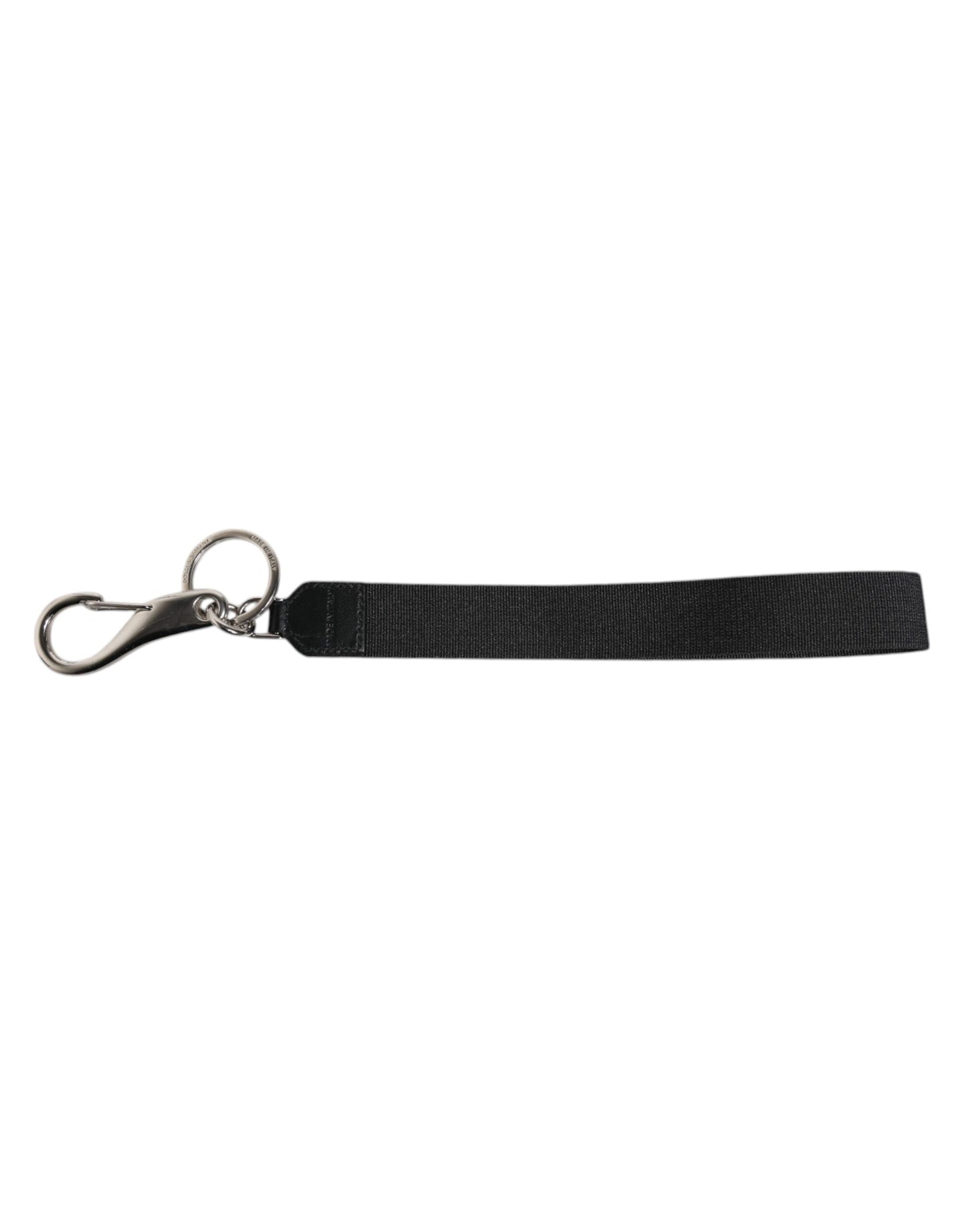 Black Nylon Logo DG Crown Men's Holder Keychain Keyring