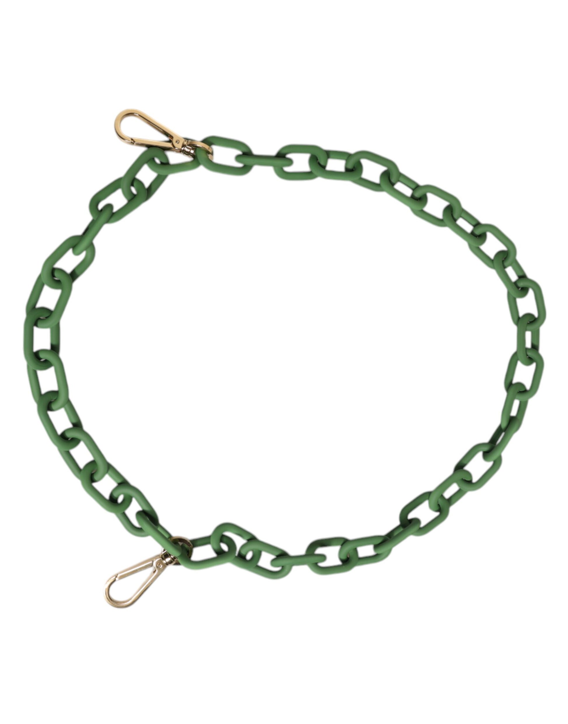 Green Plexy Acrylic Chunky Gold Hardware Wallet Chain