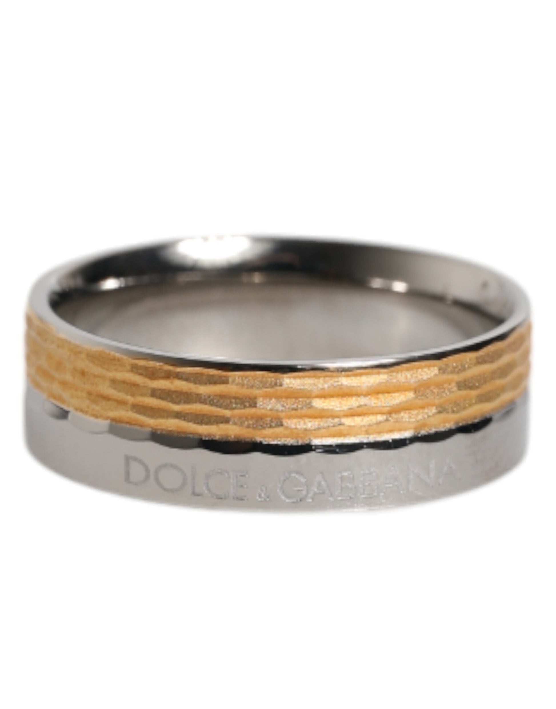 Gold Silver Tone Real Brass DG Logo Ring