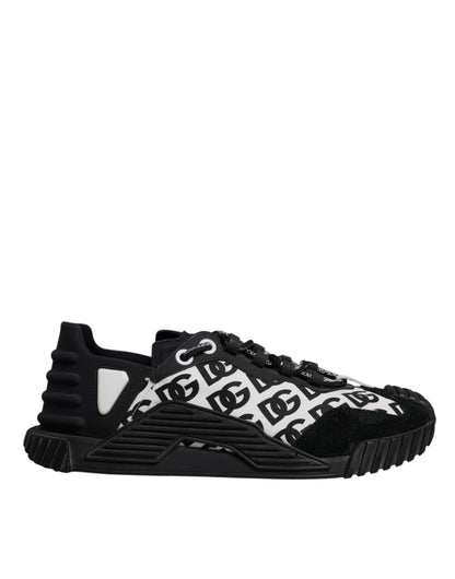 Black Logo Lace Up Low Top NS1 Sneakers Shoes
