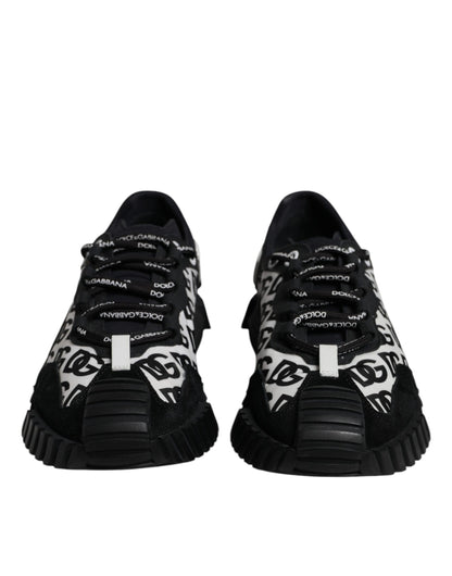 Black Logo Lace Up Low Top NS1 Sneakers Shoes