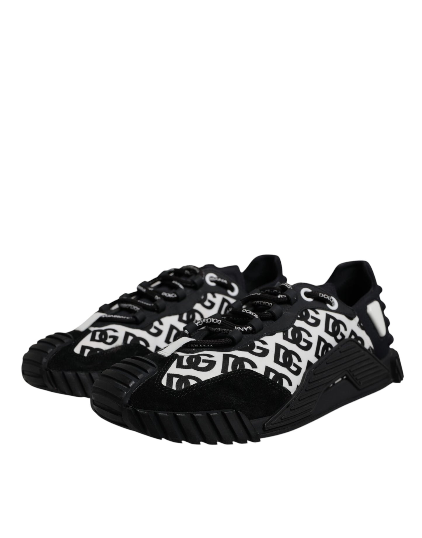 Black Logo Lace Up Low Top NS1 Sneakers Shoes