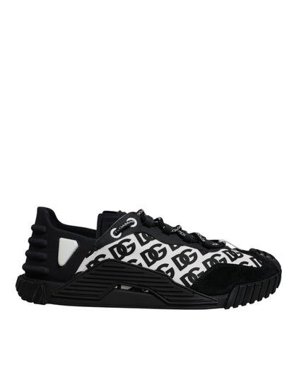 Black Logo Lace Up Low Top NS1 Sneakers Shoes